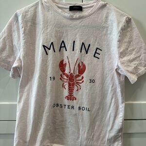 White Maine Lobster Boil T-Shirt